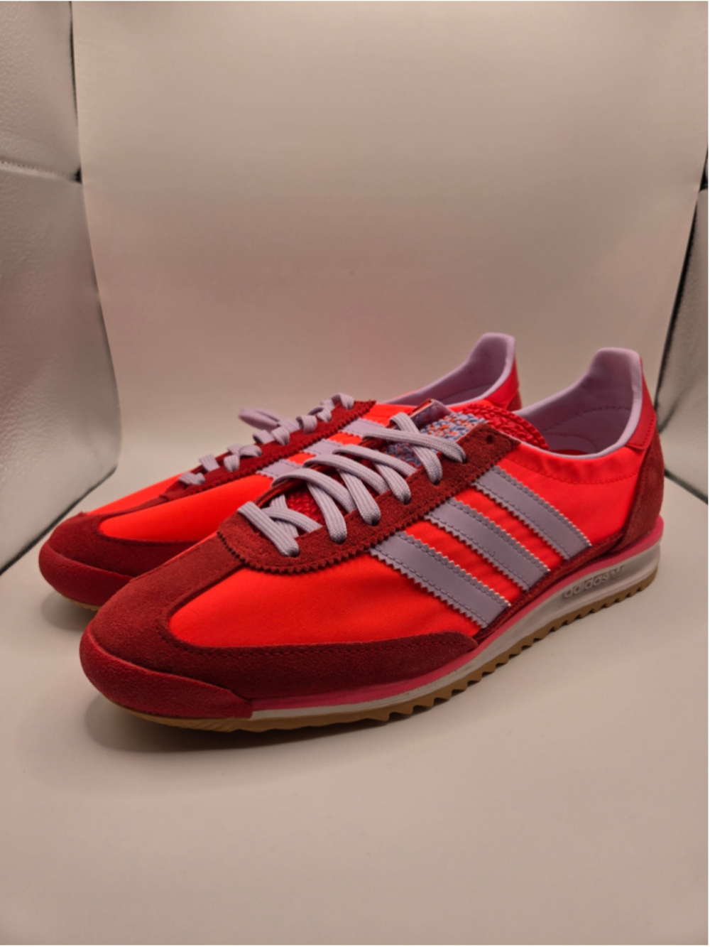 Women's Adidas SL 72 OG Sneakers Red and Lavender Size 9